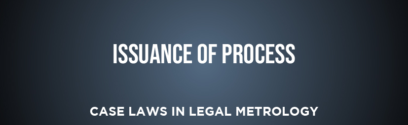 Issuance Of Process