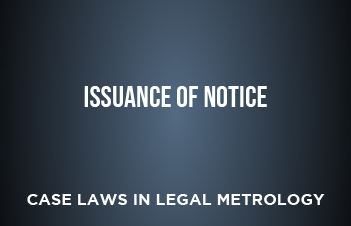 Issuance Of Notice