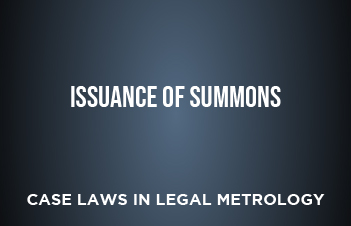 Issuance of Summons
