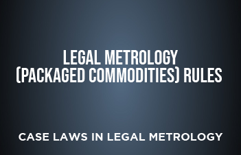 Legal Metrology (Packaged Commodities) Rules